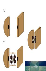 4pcs versteckte Klapptür Fass Cross Scharnier Kunststoff unsichtbar versteckte Scharniere für Esstischanschluss Möbel Hardware Fakten 4177107