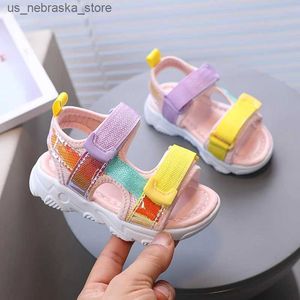 Slipper Children boys girls summer sandals comfortable and casual childrens all matching retro soft sole non slip beach shoes Q240409