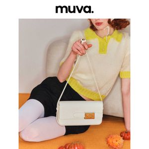 Nische muva Sier Law Stick Unterarmtasche für Frauen Haute Couture 2024 Leder-Handschulter