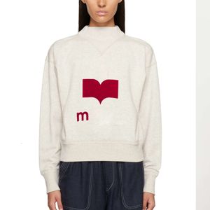 Erken İlkbahar Yeni Mektup Baskılı Üçgen Boyun Külotu Sweatshirt Kadınların Gevşek Uzun Kollu Çember Sweat