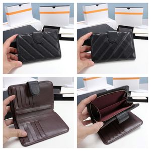 Heiße Best -Qualität -Leder -Menens Brieftasche mit Box Luxurys Designer Brieftasche Womens Wallet Purese Kreditkartenhalter Passhalter 2695