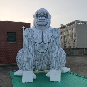 atacado 6m de altura de 20 pés de altura Gorila inflável com luzes LED, grande balão de macaco inflável para decoração de publicidade