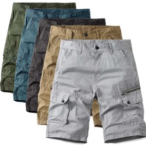 Summer 2024 New Workwear Shorts With Multiple Pockets, Large Size Loose Casual Middle Beach Pants, Trendy Men's Pants