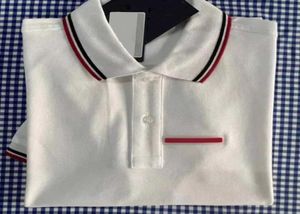 P Designer di casa Men039s Tshirts Ladies coppie Triangolo Stripe Lettera Polo Shirt Outlet6319697