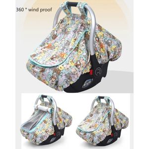 Baby Carseat Cover Stroller Protective Cover with Mesh-Window Mosquito Cover for Stroller Carrycots Infant Product Dropship 240508