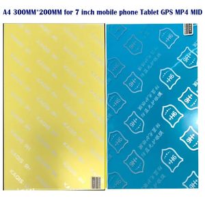 A4 300mm*200mm Universal 7 Clear Screen Protector Guard Screen Film de proteção para comprimido de telefone celular de 7 polegadas GPS MP4 MID 240422