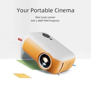 Projektörler A10 LED Projektör Ev Sineması Taşınabilir Sinema 3D Mini Video Projektör Oyunu Işın 4K 1080P Akıllı TV HDMI Port J240509