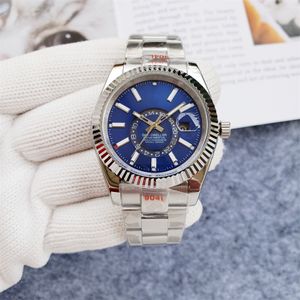 Sport Automatische mechanische Männerwache 904L Innere Lünette Date Drehbares Vollfunktions -Weltzeit 40 -mm -Saphir wasserfeste ICED Out Watch