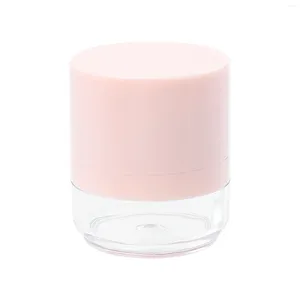 Förvaringsflaskor Löst pulverlåda Portable Puff Jar Makeup Container Cosmetics Case Travel