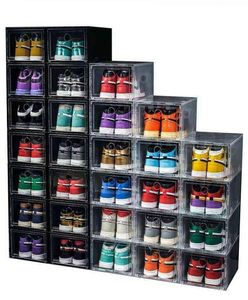 612pcs grandi scatole scarpe impilabili per il display tallone di stoccaggio del tallone di carrello organizzatore di plastica Organizzatore per la casa Organizer 7202644