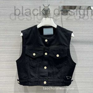 Women's Vests Designer Street fashionabla och stiliga arbetskläder Kort denim Vest 7T37 7BK7