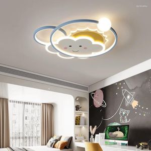 Światła sufitowe Niebieskie lampy chmurowe LED Pokój dziecięcy Nordic Minimalist Boy Girl Bedroom Baby Nursery