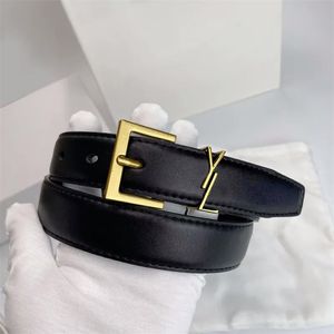 womens designer belt 3.0 cm width Multiple colors gold and silver buckle fashion brand luxury belts for women dress Decoration waistband YS YL belts