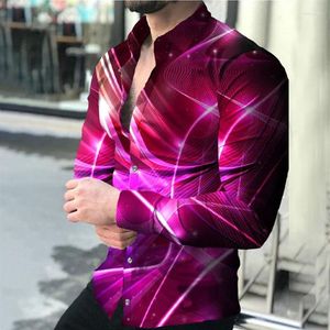 Men's Dress Shirts Shirt Fashion Luxury Party Pink Red Blue HD Pattern Designer Design 2024 Style Soft Comfortable Plus Size