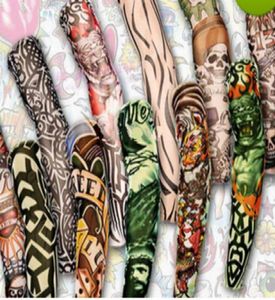 12 шт. Смешайте эластичную поддельную временную татуировку 3D Art Designs Chody Arm Stockings Tatoo Cool1301803