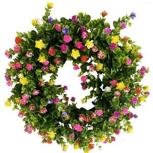 Fiori decorativi ghirlanda verde artificiale per decorazione della parete della porta e piccole decorazioni natalizie di Natale San Valentino