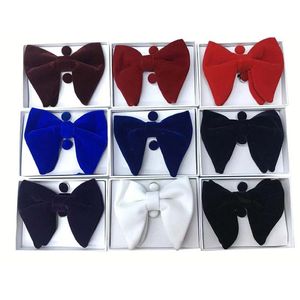 Fashion High-end print Ribbon Bow Ties for Men Suits Wedding Collar Bow ties cufflinks pocket towel 3 pieces set 261k