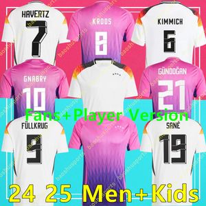 2024 2025 Europeiska cupen Tyskland Soccer Jerseys 24 25 Tyskland Kroos Gnabry Werner Draxler Reus Muller Gotze Men and Kids Kit Fans Player Version Football Shirt Uniform