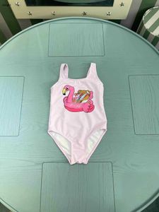Märke barn enstycken baddräkt härliga rosa flickor badkläder storlek 80-150 cm sommarbarn strand bikinis designer barn badkläder 24 maj