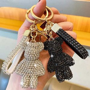 Tornari cordiali 2023 Rhinestone fatti a mano portachiavi a sospensione per donna Accessori per cimeni per le donne Accessori per le chiavi per le chiavi per le chiacchiere per animali da gol J240509