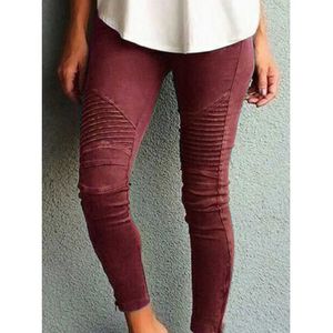 Calças femininas Capris Jocoo Jolee feminino 2023 Super calça jeans Alta cintura elástica preta e lápis apertado q240508