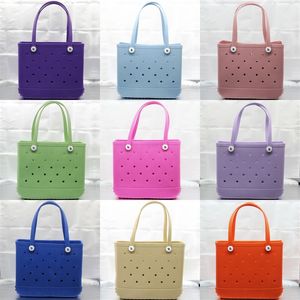 Bolsas de compras de bolsas de bogg sacos de praia de plástico Eva a sacola de bolsa de grande capacidade Classic clássico Luxo Bogg Bag XXL Sacos de acessórios para mulheres Trendy He04 CB4