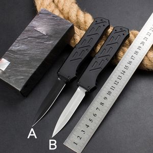 Black14850 Automatic 440c Blade eAluminium alloy handl action Combat Auto Pocket Knives Hunting Camping Survival Outdoor Self-Defense Micro Cutting Tools