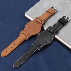 Assista Bands Bands Bolfskin Leather Watch Band 18mm 20mm 22mmsraps Bandy Band Band With Base Bandey Strap