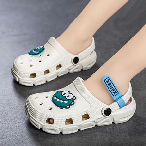 Crianças chinelas meninos meninas entupimentos de verão sapato casual eva slides tamanho 3635 sandálias de cartoon dinossauros 240509