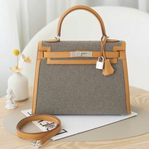 Top Ladies Designer KIaelliy Bag 28 Z Carved Waffle Colored Silver Button Womens Handbag