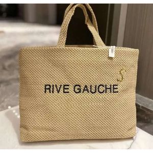 RIVE GAUCHE Designer Women Bag Fashion Tote Tela RAFFIAS SACCHE SACCHE CONTENE Grandi sacchetti da spiaggia da spiaggia Luxury Travelbody Crossbody Spalla nera Duffle Bag Laptop 250