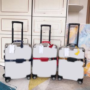 20 Inches Designer Suitcase for Men Women Designer Luggage Aluminium Alloy Travel Trolley Case Fashion Letter Boarding Case Strong Box