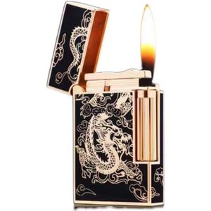Classic Style Loud Sound Lighter Open Flame Gas Unfilled Lighter Gift Box Packaging Gift Lighter