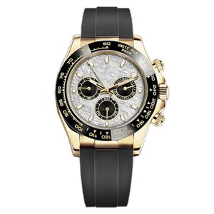 Bigseller Watch -Relógio mecânico automático dos homens 41mm Aço inoxidável Três olhos Sapphire impermeável Relógio 275g