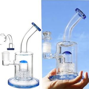 8,6 polegadas de vidro Bongos de água fumaça tubo de vidro cachimbo de vidro Shisha twity Glass Dab Rigs Oil com tigela de 14 mm