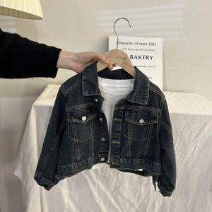 Set di abbigliamento per bambini abiti in denim autunno e ragazze casual maniche lunghe pantaloni per bambini a due pezzi set a due pezzi