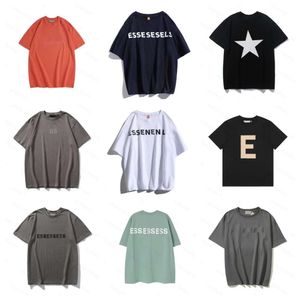 Mens T-Shirt essen shirt tials tshirt FG tees 1977 Solid color loose Mens Women Designers TShirt Tees Fashion Tops Man trend Hip Hop Clothing Shorts Sleeve Clothes vb