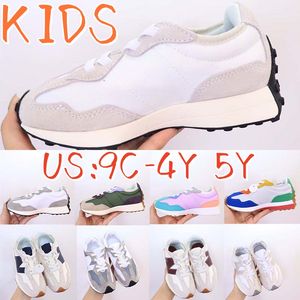 Scarpe per bambini N327 in esecuzione 327 sneaker bandier sale marino grigio chiaro grano multicolore beige neonati neri khaki ms327 allenatore dimensione 26-37 akj