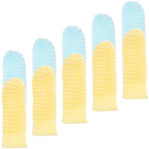 Hundekleidung 10pcs Zahnbürsten für kleine Hunde Katzen Fingerzahnbürste