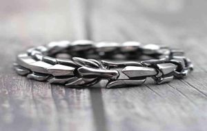 Punk Stainless Steel Chain Dragon Bracelet Black Gold Silver Color Men Armband Hip Hop Street Braclet For Male Jewelry Homme8339810