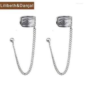 Bolzenohrringe Korean Quaste Ohrring rein 925 Sterling Silber Frauen Männer Ohrclip Vintage Fine Luxury Schmuck 2024 kostenloser Tropfen E01