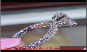 Resigner Womens Rings Romantic Zircone Shining Princess Rings Oval Stone Wedding Bridal Fashion Gioielli per donne 7CXQX NE9Y58056706
