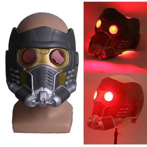 Party Masks Role playing celebrity lord LED helmet latex mask infinite war Peter Jason Quayle superhero props Halloween party Q240508