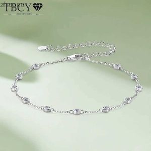 Kedja TBCYD 2,5 mm D Färgglada gränser Moissanite Womens Tennis S925 Silver Justerbart armband Womens Utsökta smycken Present XW