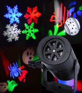 Bühnenbeleuchtungseffekt Outdoor Garden Yard Rasen 2 Weihnachtsmusterkarten AC 85260V LED Projector Light 3W Party Festival Light DE2437921