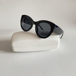 Óculos de sol de designer de luxo para mulheres Proteção UV Grande moldura ova