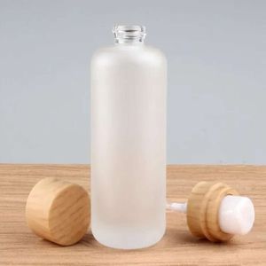 Cosmetics Milk Wholesale Packaging Goat Lotion Press Split Skin Care Products Glass Toner Plug Bottle