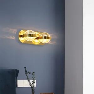 Wall Lamp Postmodern Light Luxury Crystal Living Room Background Creative Bedroom Bedside Aisle