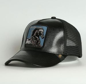 Custom 5 Panel Baseball Caps Horse Animal Sticker Mesh Trucker Hat2211835
