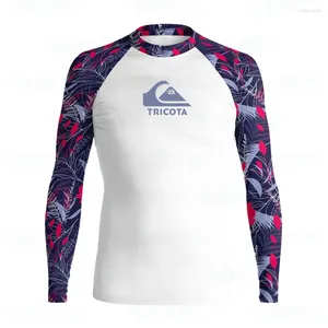 Women's Swimwear Men Surfing Rash Guard T-Shirts Long Sleeve UV Protection Summer Beach Surf Swimsuit Quick Dry Rashguard Diving Clothes